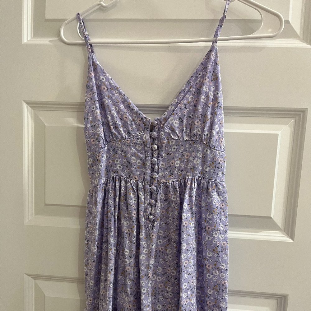 Purple Floral Dress